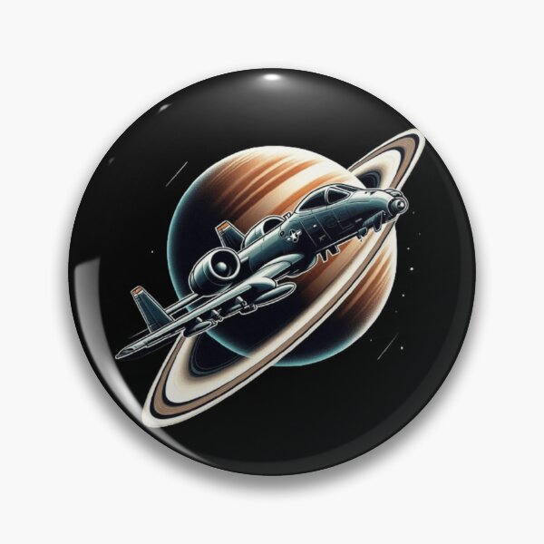 Item preview, A-10 warthog flying past Saturn  designed and sold by BeztProductz.