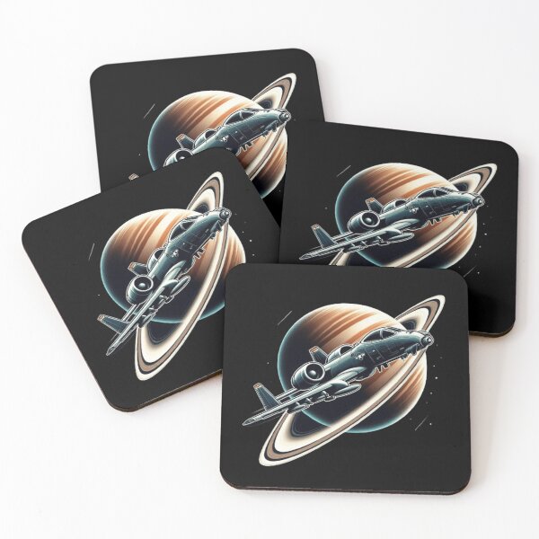 Item preview, A-10 warthog flying past Saturn  designed and sold by BeztProductz.