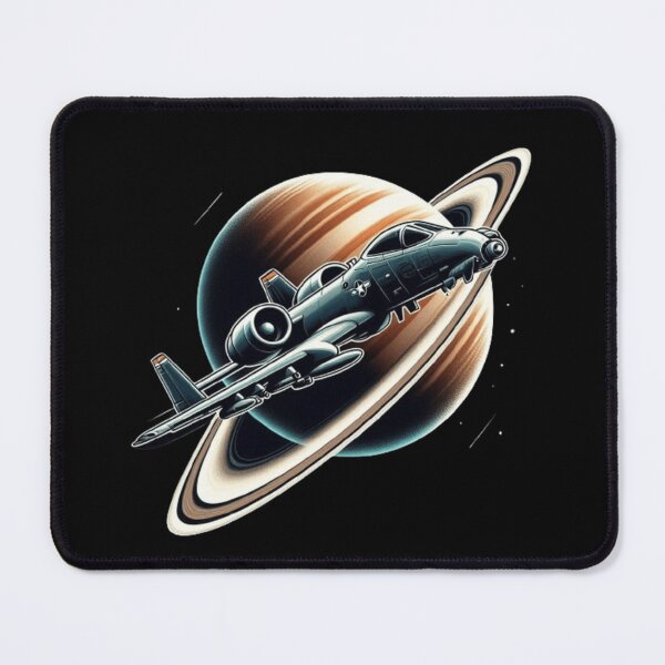 Item preview, A-10 warthog flying past Saturn  designed and sold by BeztProductz.