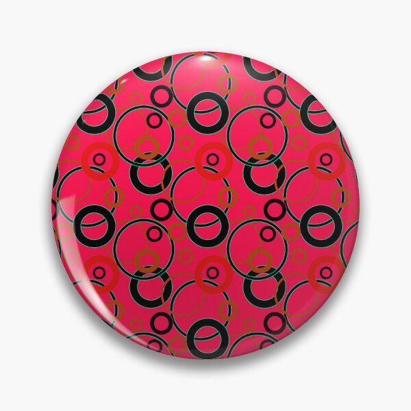 Item preview, Pattern in orange, black and yellow color circles on a pink background designed and sold by fuzzyfox.