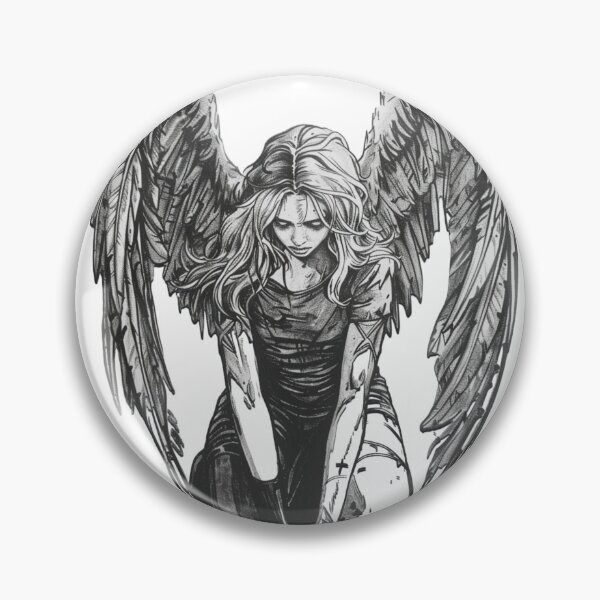 Item preview, Dark Fallen Angel Tattoo Art Gothic Design designed and sold by artbybrado.