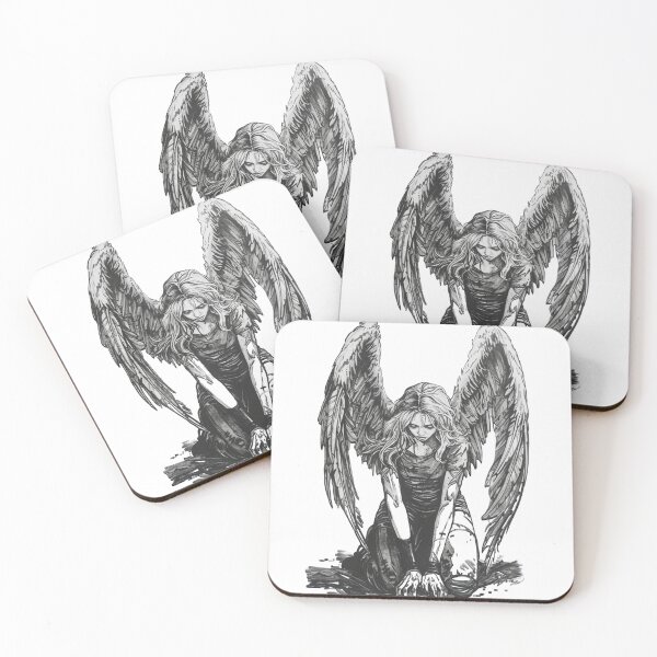 Item preview, Dark Fallen Angel Tattoo Art Gothic Design designed and sold by artbybrado.