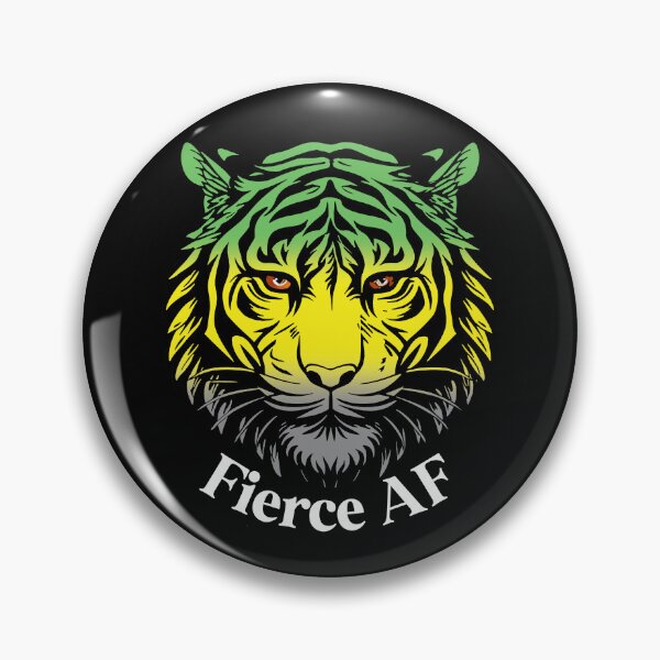Item preview, Fierce AF Tiger with Lithromantic Flag Colors, Lithromantic Flag Design designed and sold by Travelslightly.