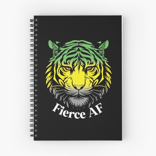 Item preview, Fierce AF Tiger with Lithromantic Flag Colors, Lithromantic Flag Design designed and sold by Travelslightly.