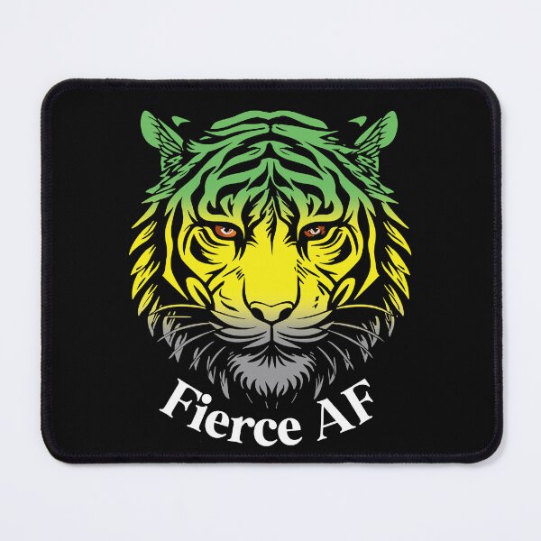 Item preview, Fierce AF Tiger with Lithromantic Flag Colors, Lithromantic Flag Design designed and sold by Travelslightly.