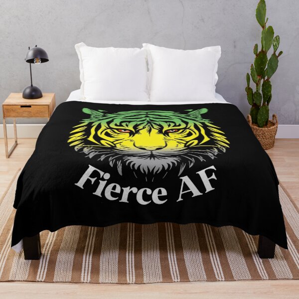 Item preview, Fierce AF Tiger with Lithromantic Flag Colors, Lithromantic Flag Design designed and sold by Travelslightly.