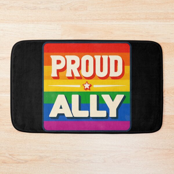 Item preview, Proud Ally Equality LGBTQ Rainbow Pride Flag designed and sold by TomFrontierArt.
