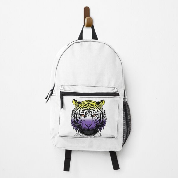 Item preview, Fierce AF Tiger with Nonbinary Flag Colors, Enby Flag Design designed and sold by Travelslightly.
