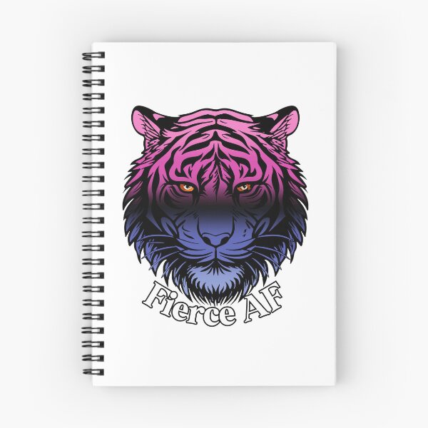 Item preview, Fierce AF Tiger with Omnisexual Flag Colors, Omni Flag Design designed and sold by Travelslightly.