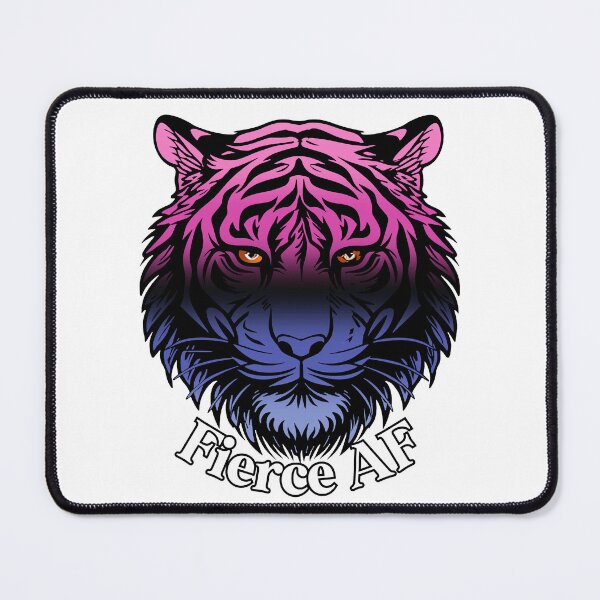 Item preview, Fierce AF Tiger with Omnisexual Flag Colors, Omni Flag Design designed and sold by Travelslightly.