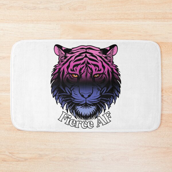Item preview, Fierce AF Tiger with Omnisexual Flag Colors, Omni Flag Design designed and sold by Travelslightly.