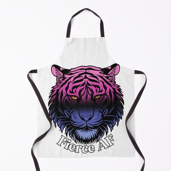 Item preview, Fierce AF Tiger with Omnisexual Flag Colors, Omni Flag Design designed and sold by Travelslightly.