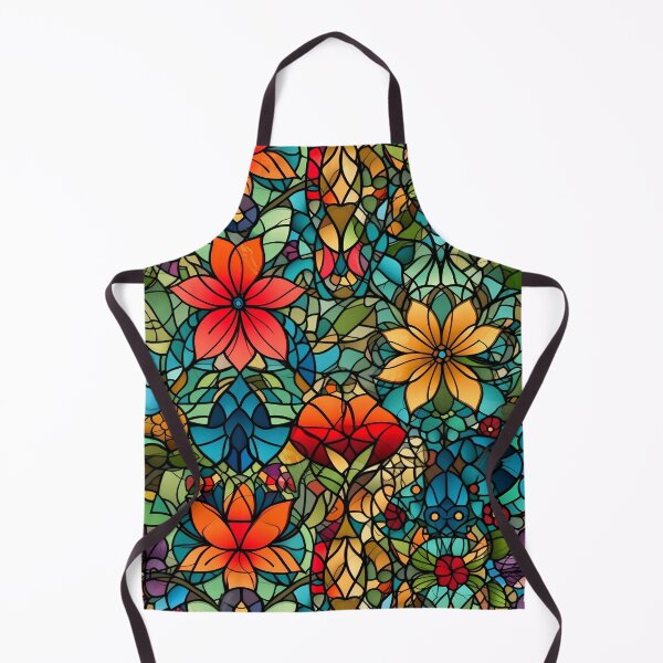 Item preview, Vibrant stained glass floral designed and sold by Windy-market.