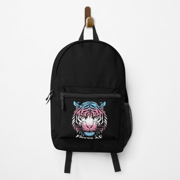 Item preview, Fierce AF Tiger with Transgender Flag Colors, Trans Flag Design designed and sold by Travelslightly.