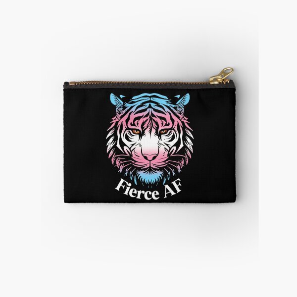 Item preview, Fierce AF Tiger with Transgender Flag Colors, Trans Flag Design designed and sold by Travelslightly.