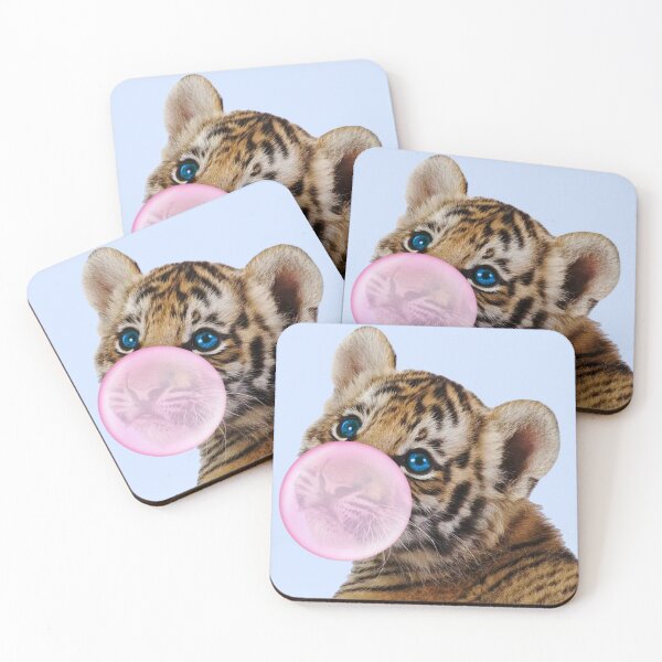 Item preview, Bubblegum tiger designed and sold by SillyLittleSnek.