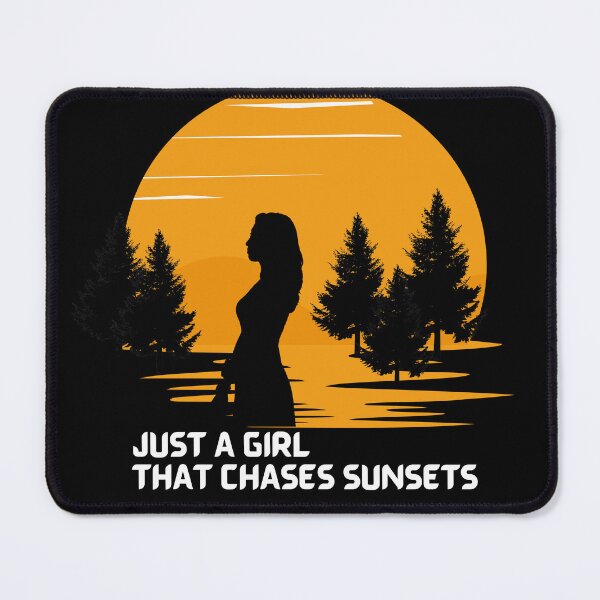 Item preview, Sunset Chaser - Just a girl chasing Sunset retro designed and sold by WeMerch-Art.
