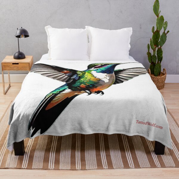 Item preview, Colorful Bee Hummingbird designed and sold by TattedWolf.
