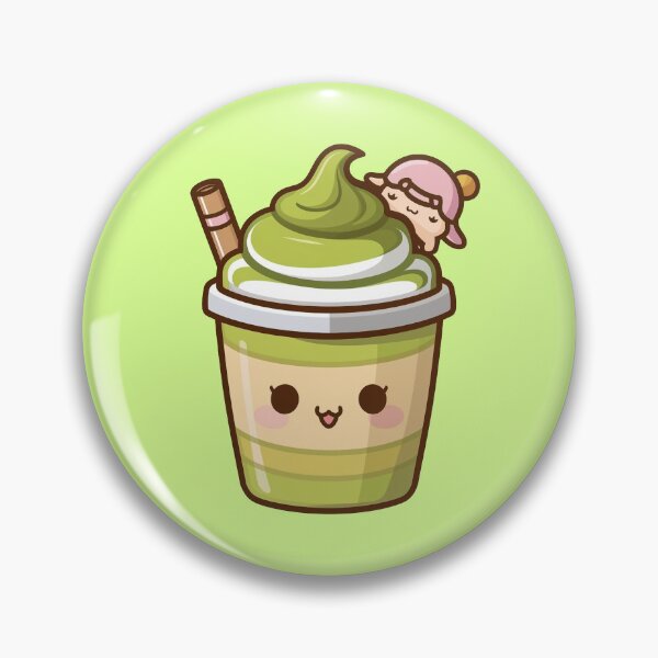 Item preview, Cute Matcha Latte Kawaii designed and sold by canvadreamer444.