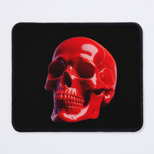 Item preview, Red Shining, Skull, Black Background, Big pattern designed and sold by GaborSkeleton.