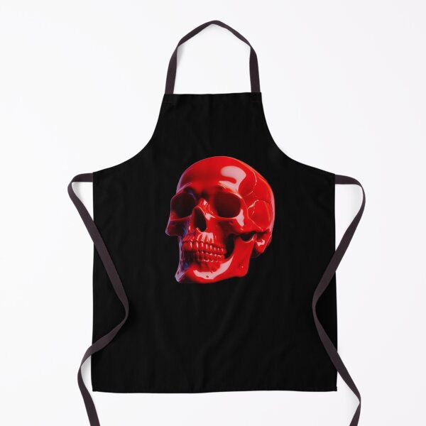 Item preview, Red Shining, Skull, Black Background, Big pattern designed and sold by GaborSkeleton.