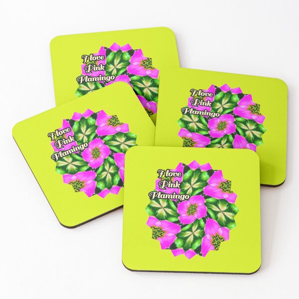 Item preview, Pink Flamingo Flowers Pattern designed and sold by Patternflower.