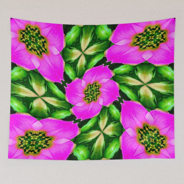 Item preview, Pink Flamingo Flowers Pattern designed and sold by Patternflower.