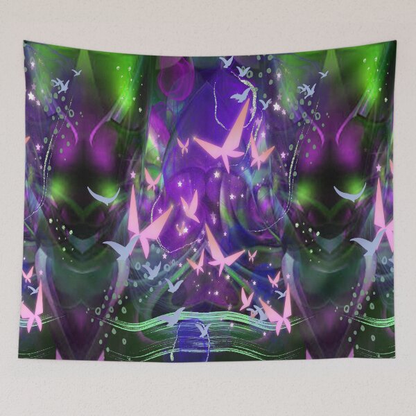 Item preview, Butterfly Fantacy 2, Abstract design, Abstraction, bold colorful abstract playful design inspired by nature designed and sold by Adri Barnard.