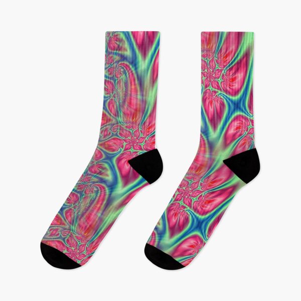 Item preview, Abstract Smudged Melting Fractal Flowers 1 designed and sold by SXW Designs.