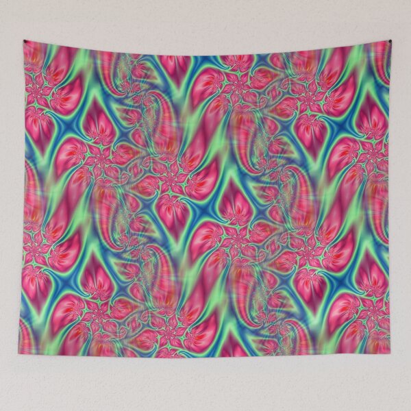 Item preview, Abstract Smudged Melting Fractal Flowers 1 designed and sold by SXW Designs.