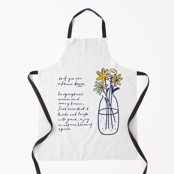 Item preview, A Flower Poem- Navy Blue designed and sold by houseoffami.