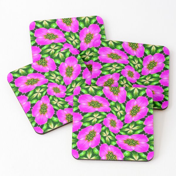 Item preview, Pink Flamingo Flowers Pattern designed and sold by Patternflower.