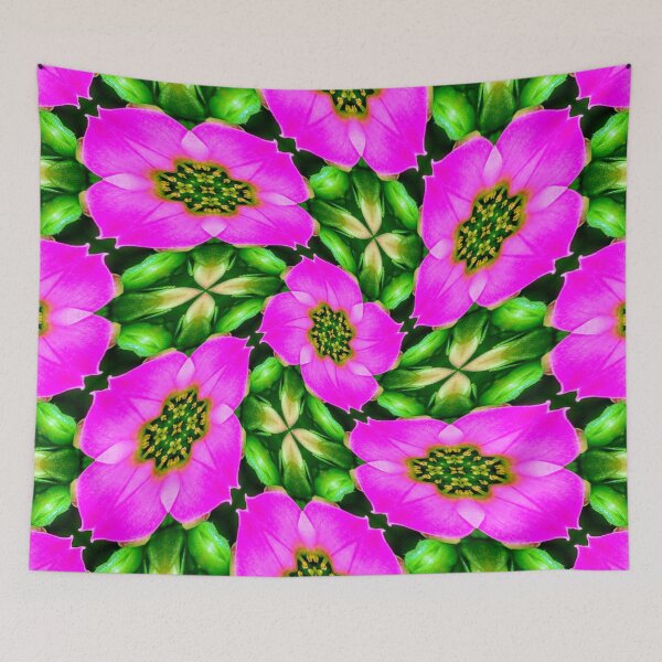 Item preview, Pink Flamingo Flowers Pattern designed and sold by Patternflower.