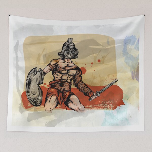 Item preview, Gladiator slave warrior on colosseum designed and sold by Doomko.