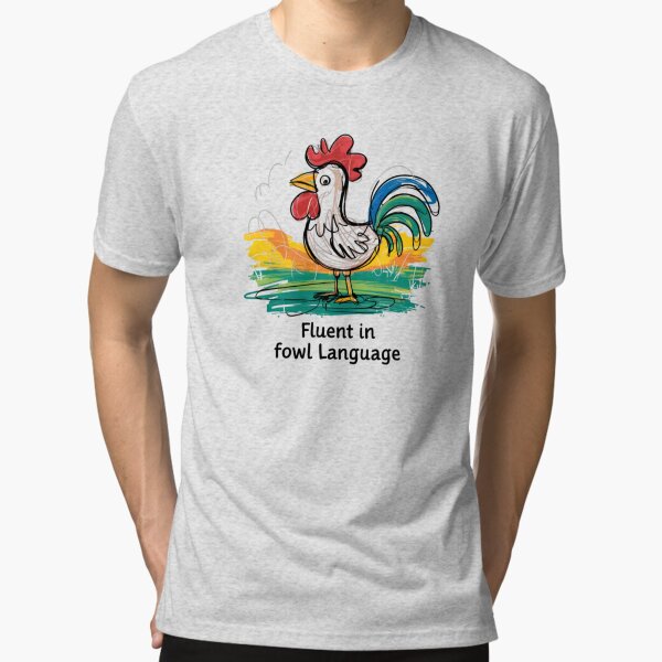 Item preview, Fowl Language, FunnyFits70, Funny, Humor, Swear, farm, rooster, hens, coop, animals, barn, sticker designed and sold by FunnyFits70.