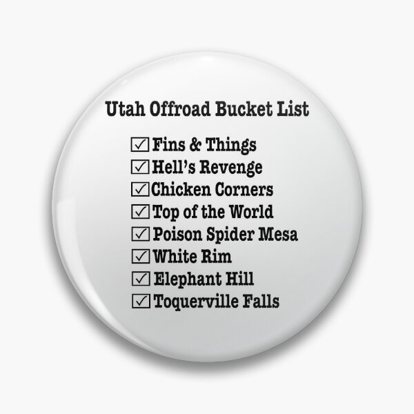 Item preview, Utah 4x4 Off Road Bucket List designed and sold by MMc Buck.
