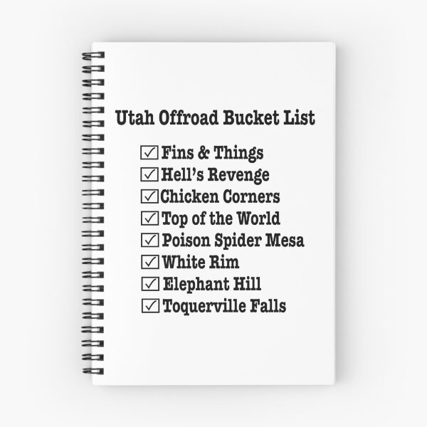 Item preview, Utah 4x4 Off Road Bucket List designed and sold by MMc Buck.