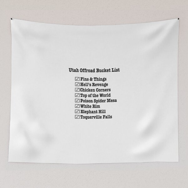 Item preview, Utah 4x4 Off Road Bucket List designed and sold by MMc Buck.