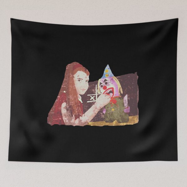 Item preview, Testcard Girl with Zombie Clown - Distressed Version  designed and sold by Bad Zombie .