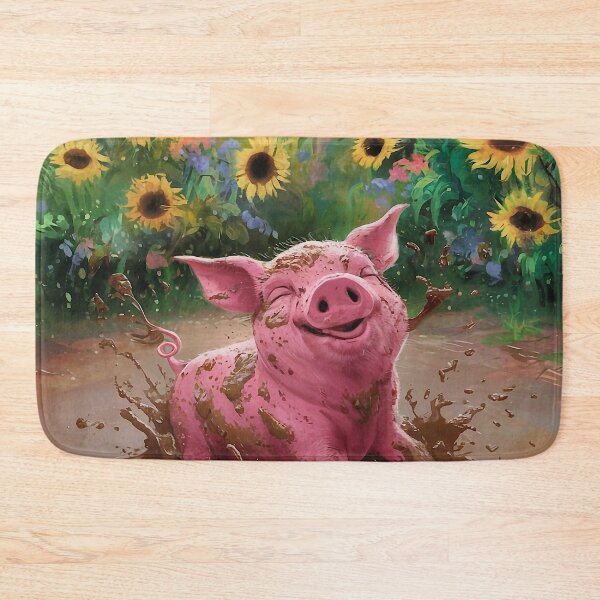 Artikelvorschau, Das kleine Schwein badet im Schlamm entworfen und verkauft von M-Y-A-R-T-.