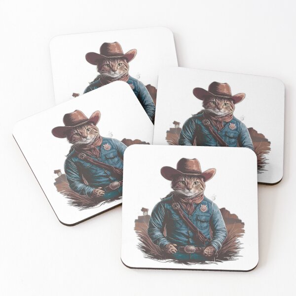 Item preview, Cowboy Cats Photographic Print designed and sold by onicaras.