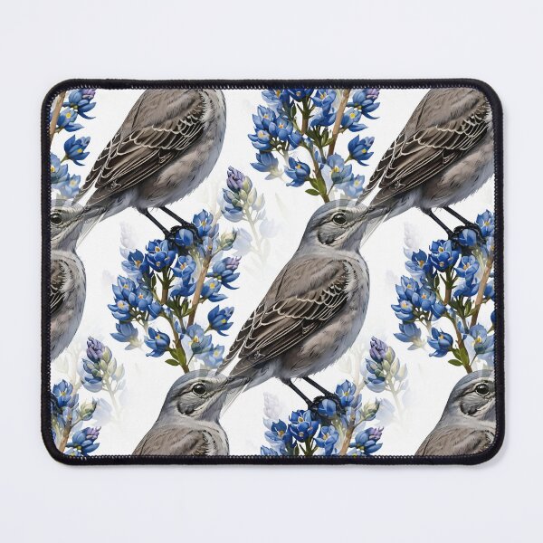 Item preview, Northern Mockingbird Surrounded By Lupins Pattern designed and sold by taiche.