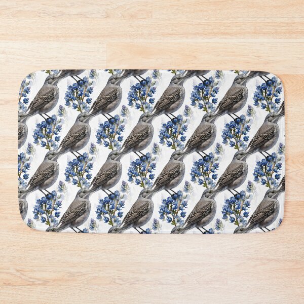 Item preview, Northern Mockingbird Surrounded By Lupins Pattern designed and sold by taiche.