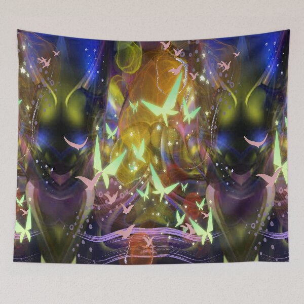 Item preview, Butterfly Fantacy 5, Abstract design, Abstraction, bold colorful abstract playful design inspired by nature designed and sold by Adri Barnard.