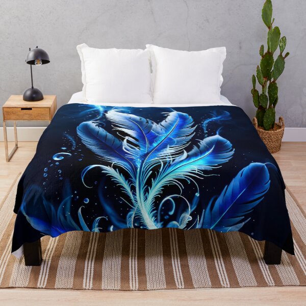 Item preview, Blue Feathers, Ai Generated Art designed and sold by ACC .