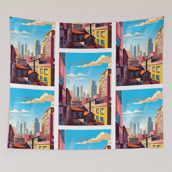 Item preview, Kinshasa DRC Vibrant Metropolis designed and sold by NeuralVibe.