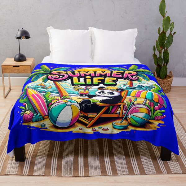 Item preview, Summer Life with Panda: Panda's Perfect Beach Day designed and sold by ArtfulHunter.