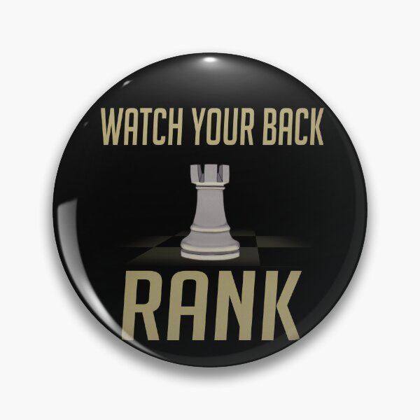 Item preview, Watch Your Back Rank Rook Design designed and sold by MauveineDesigns.