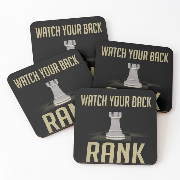 Item preview, Watch Your Back Rank Rook Design designed and sold by MauveineDesigns.