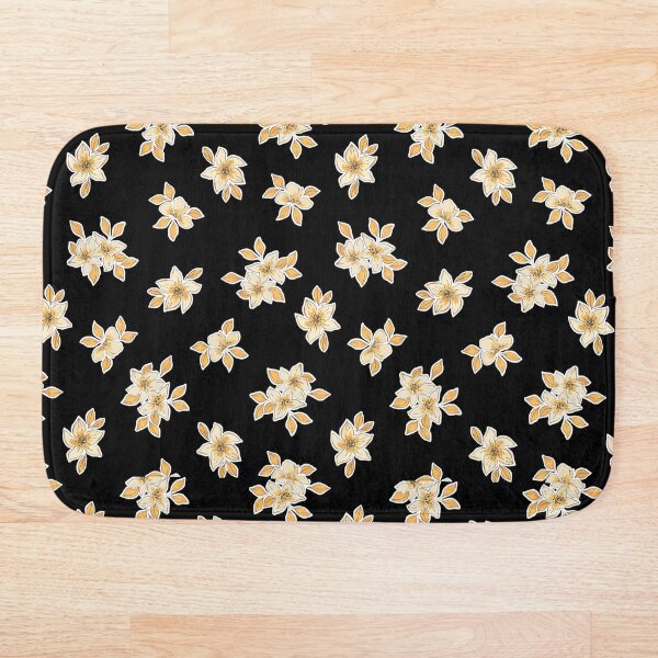 Item preview, Floral Print In Black Background designed and sold by UrbanCult-Store.